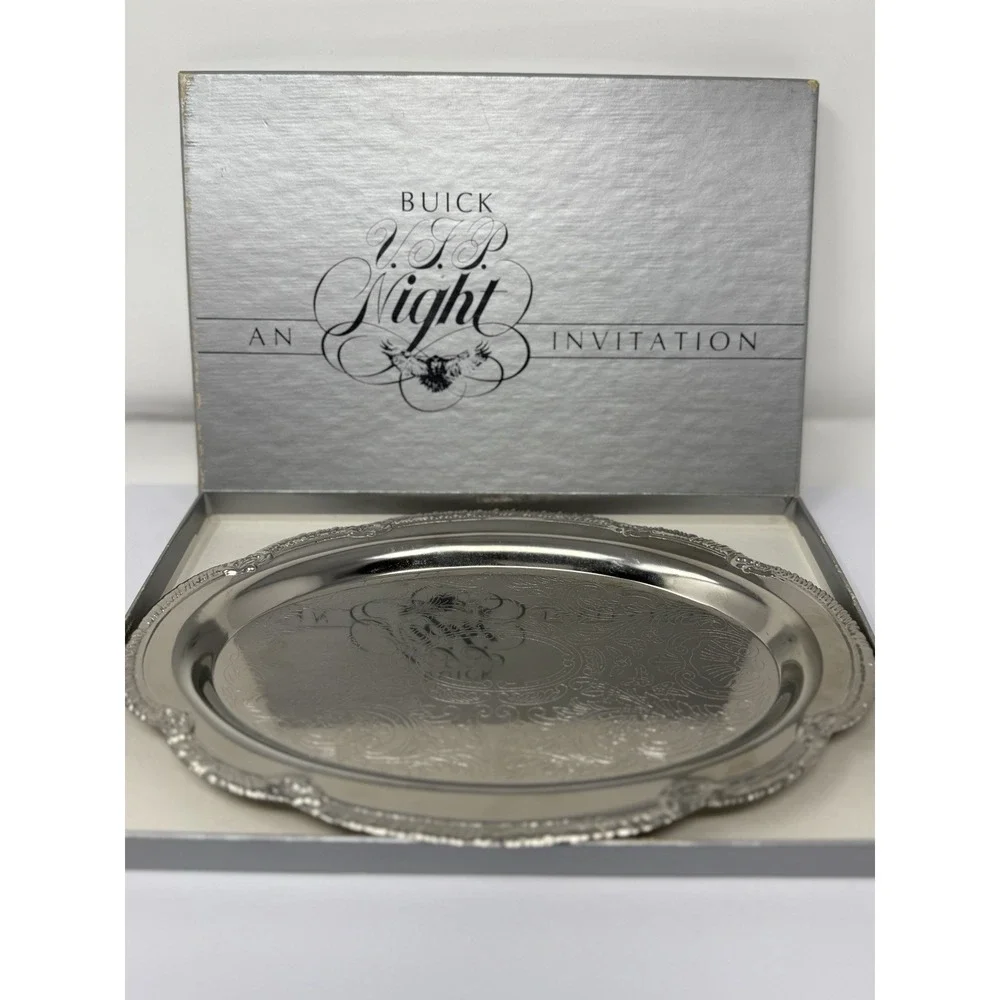 1985 Buick Electra VIP Night Promotional Box Set Invitation & Platter Vintage